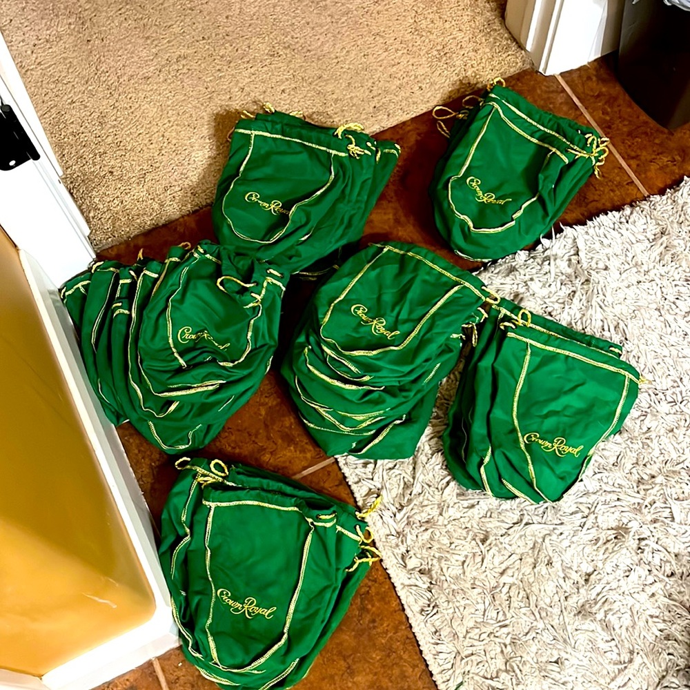 Crown Royal apple bags fifth size